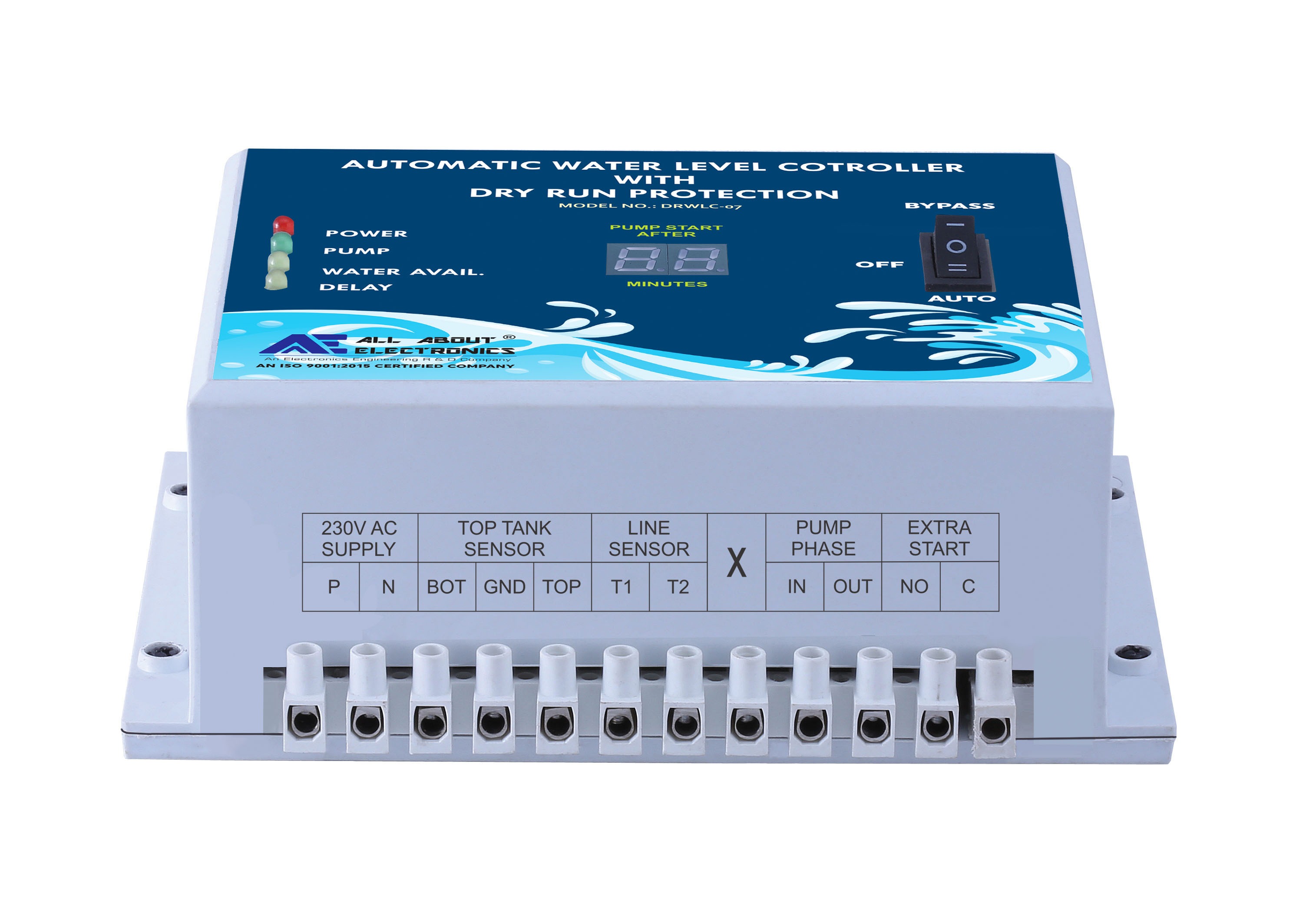 Automatic Water level Controller with Dryrun Protection Model No. DRWLC-07