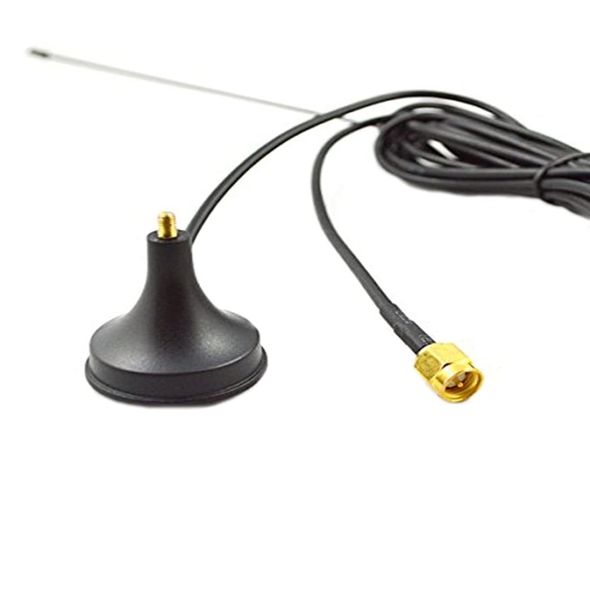 433MHz 15dBi Spring Magnetic Antenna With RG174 (L-3Mtr) Cable + SMA Male Connector