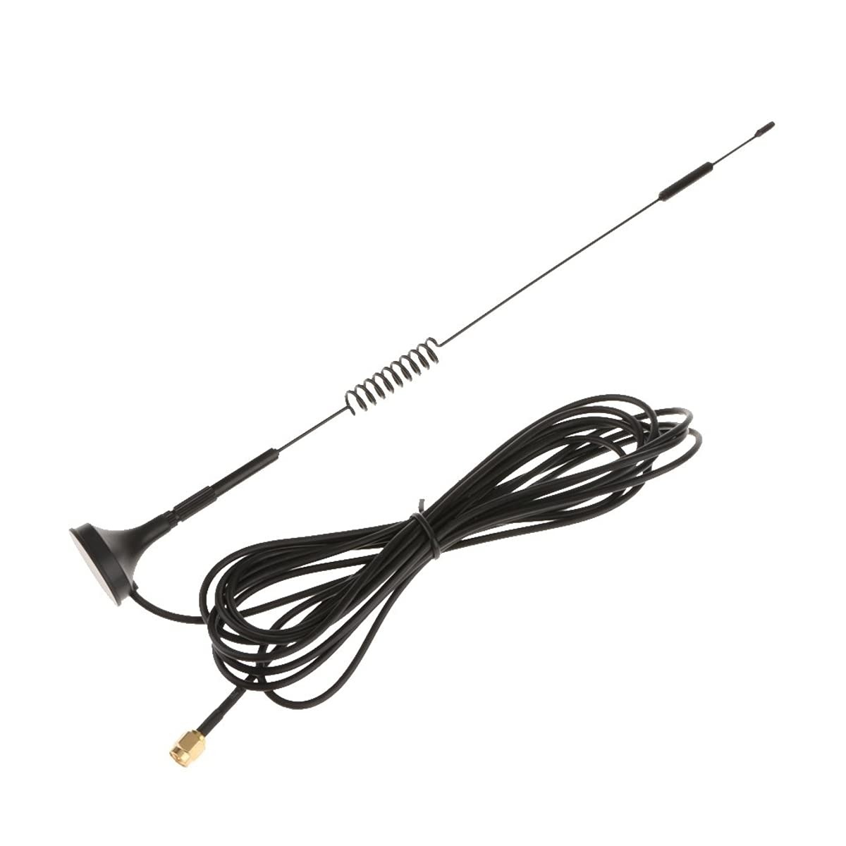 433MHz 15dBi Spring Magnetic Antenna With RG174 (L-3Mtr) Cable + SMA Male Connector